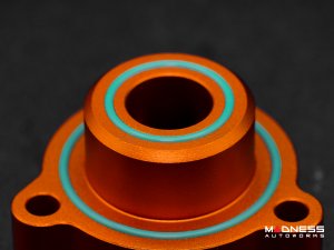 Ford Bronco Blow Off Adapter Plate - 2.3L Turbo - SILA Concepts - Orange